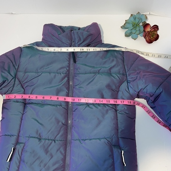 All In Motion Girls Purple Metallic Winter Snow Jacket Size XL 14/16 - Picture 11 of 16